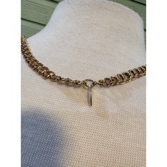 Sarah Coventry Vintage Gold Tone Double Link Chain Necklace 24 Inch J470