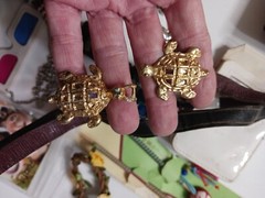 Lot of Odd Metal Items Belt buckles, ornaments, stop watch, rings, key chain +