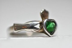 Claddagh Ring Celtic Irish Friendship Band Sterling Silver Women Girls Size 5.50