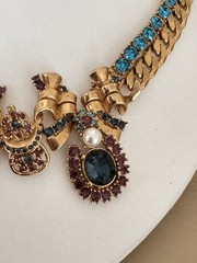 Vintage Ciner Necklace – Wonderful, Colorful, Art Deco Hints, Excellent & Signed