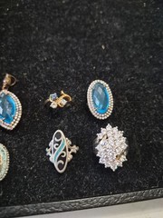 vintage sterling silver rings and pendant