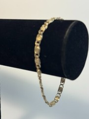 Vintage Bracelet Silver Tone Delicate Metalwork Links 7 inch