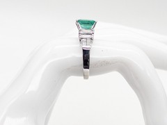 Designer $9000 3.50ct AAA+++ Colombian Emerald VS G Diamond Platinum Ring 8g