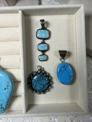 Vintage & Modern Estate 22 Pc Turquoise Inspired Jewelry Lot-All Wearable