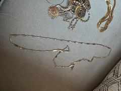 11 Pc Lot Necklaces Bracelets Brooches Many GoldTone