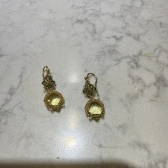 Anthony Nak lemon quartz & prasiolite Earrings – 18Kt yellow gold