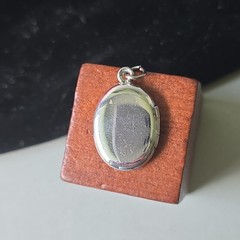 Vintage Sterling Silver 925 Etched Charm Locket Pendant