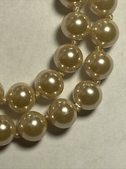 Bracelet 2 strand faux pearls Sterling Clasp Vintage Unused Mint Condition