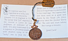 Vintage Jacmel JCM 14K Lucky Sixpence Pendant