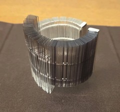 VINTAGE MODERNIST ACRYLIC PLEXIGLASS ASYMMETRICAL BRACELET