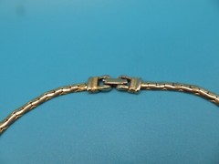 Vintage 15″ Asian Princess Necklace w/Faux Jade Cabachons & Pearls unsigned
