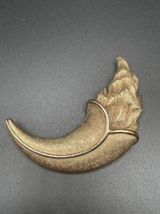 Vintage Large Brooch Brush Gold Tone
