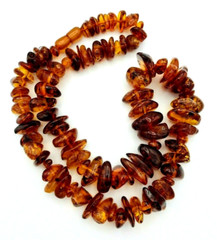 Vintage Natural Baltic Amber Graduated Nugget Necklace Hidden Clasp 76.1 GRAMS