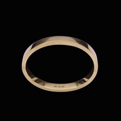 Frantz Hingelberg. Hinged 14k Gold Bangle.