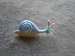 Lightweight Colorful Enamel Snail Vintage Brooch Pin Badge 2.1g