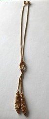 MMA 1994~ Double Snake 24K Plated Egyptian Lariat Necklace~ MOMA