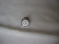 VINTAGE 1970-80s DETAIL 3D MUSIC HORN RING STERLING SILVER STAMPED 925 SZ 5
