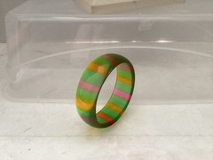 Vintage Jello Fruit Stripes Lucite Bangles 1960s – Best Plastics Book Piece