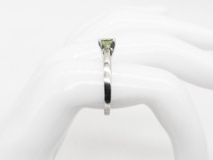 Estate $5000 1.50ct Natural Green Sapphire Platinum Wedding Ring 8g HEAVY