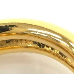 HERMES Atame Gold Scarf Ring Horse Tack Motif with Box
