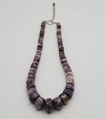 VTG 925 DTR Mine Finds Jay King Necklace 21in Dream Chevron Amethyst Rondelles