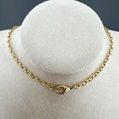 Vintage Monogram Necklace Victorian Revival Pendant Gold Tone 36”