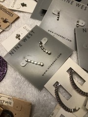 NOS Pierced Earrings Lot of 80 , Liz Claiborne, Elements, Nine West &