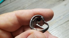Mid Century Surrealist Abstract Expressionism Sterling Silver Studio Art Ring