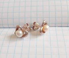 Vintage Earrings with pearls Sterling Silver 925 test Beautiful Women’s Jewelry
