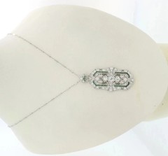 2.9Ct Art Deco Style Lab Created Diamond Anniversary Wedding 925 Silver Pendant