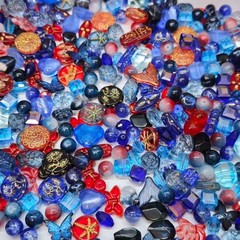Vintag Styley Bulk Jewelry glass bead Lot ALL Brand New Untested Mix Match