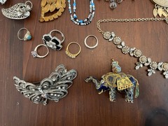 5+ Lbs Jewelry Lot, Vintage, Costume, Modern, Semi Precious Stones & Fine