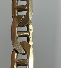 28. Vintage Sterling 925 Mariner Link Chain Bracelet 8 3/4″. 29.1g. Italy Unx