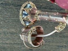Anthony Aquilino Sterling Rhinestone Water Pump with Bucket 1947 Pin Brooch RARE