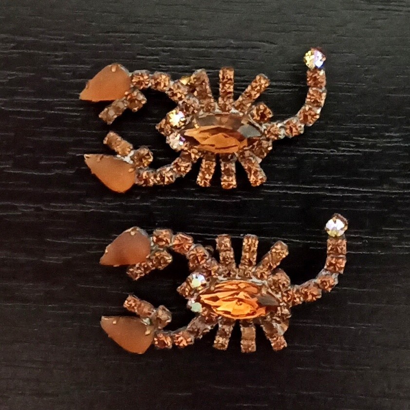 SALE 2 pc. of Vintage Rhinestone Brooches – FREE SHIPPING