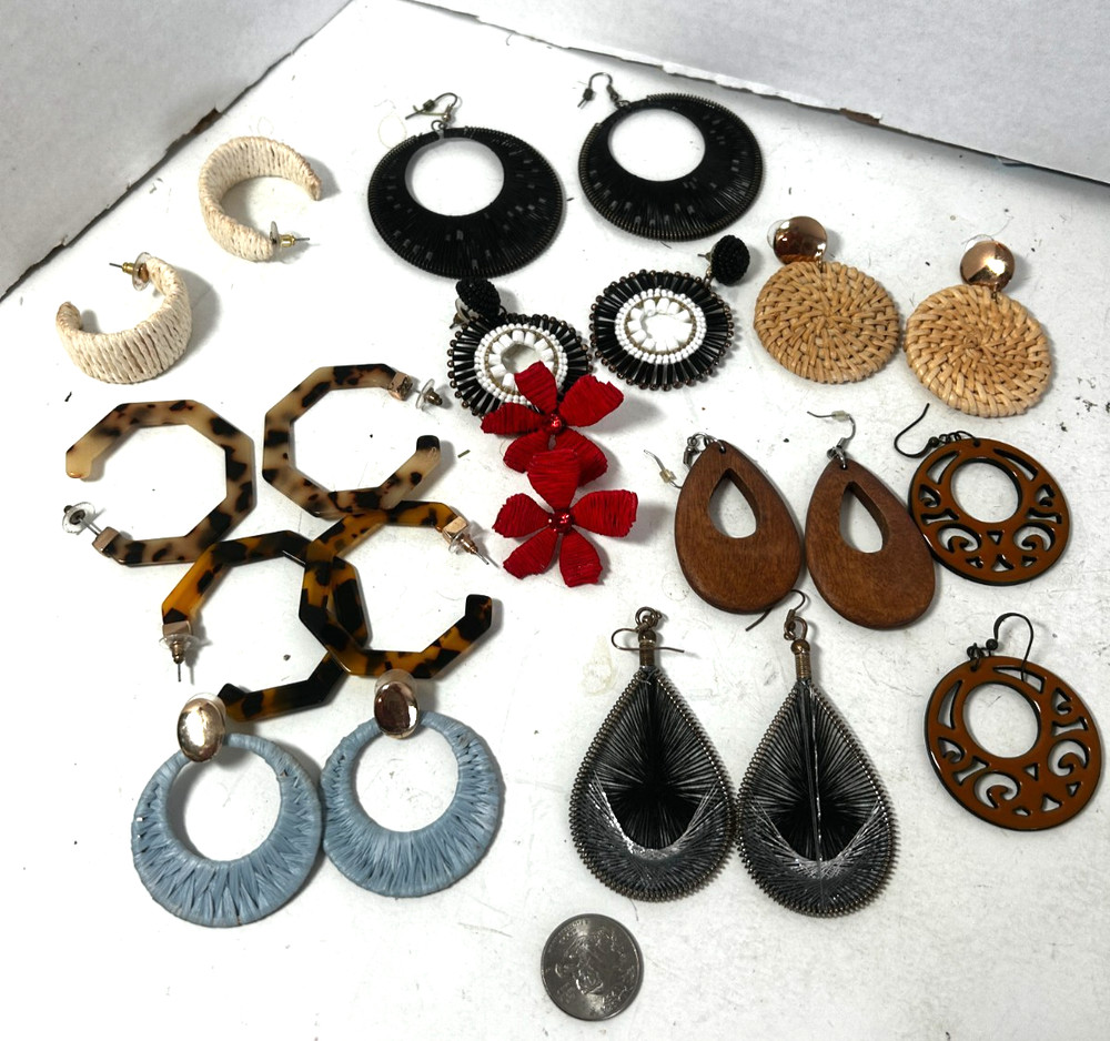 Vtg Pierced Earring Dangle Sugarfix Baublebar Lot E969