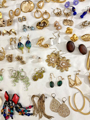 Vintage -Now Pierced Earrings Lot 120+ pairs. Various Colors, Some Unique!