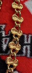 Vintage 1980’s Anne Klein Couture Gold Tone Knot Link Choker Necklace 17in