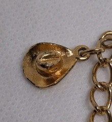 Western Cowboy Rodeo Charm Bracelet Solid Copper Gold Tone Horse Buffalo Wagon