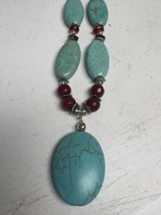 Vintage Turquoise Necklace Jewelry Vintage Silver Clasp
