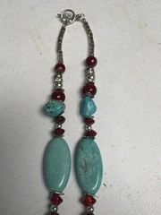 Vintage Turquoise Necklace Jewelry Vintage Silver Clasp