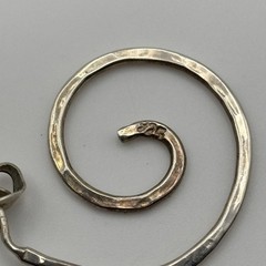 Vintage .925 Sterling Spiral Earrings – 1” x 0.5”