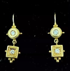 Round Cut Lab Created Diamond Bridal Wedding Pretty Gift Earring In 925 Silver