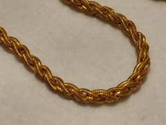 Vintage – D’ORLAN – Gold Tone – Rope Necklace – 4 mm Dia x 32 in Long