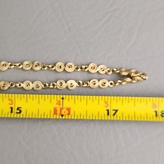 Vintage Vendome Chain Necklace Gold Tone Spirals Figure Eight 35″