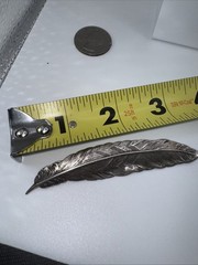 VTG Sterling Feather Pin Brooch