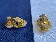 Vtg Clip-On Earring Lot Costume Jewelry Richelieu Lisner Monet Marvella Enamel