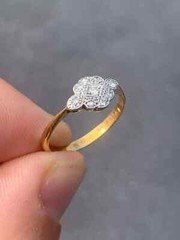 Art Deco Vintage 1.8Ct Round Cut Lab Created Diamond 925 Silver Engagement Ring