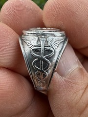 Vintage Military Medical Service Class Ring