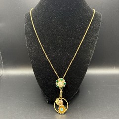 Vintage 12k Gold Filled Watch Chain FOB, ChatelaineSlide,Swivel Dog Clip, ~READ~